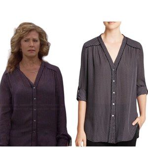 Theory "Wore on TV" by Vanessa on Last Man Standing Show Long Sleeve Sil…